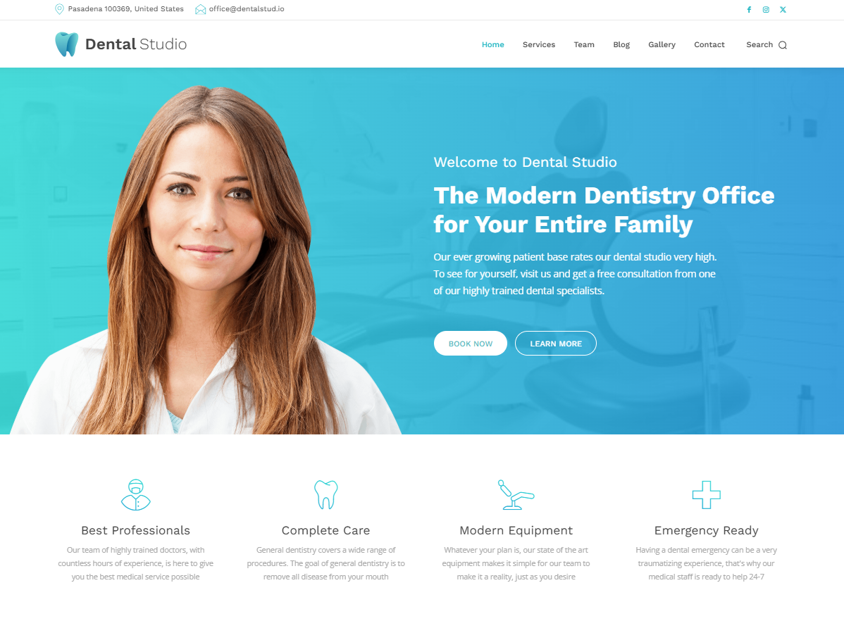 DOCTORS / DENTISTS WEBSITES