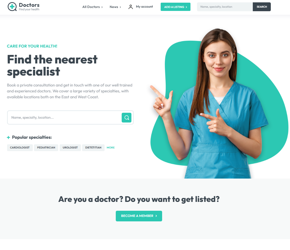 DOCTORS / DENTISTS WEBSITES