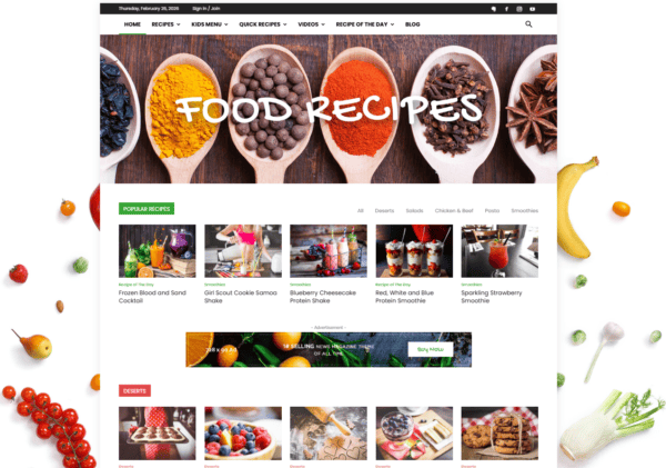 FOODING / RECIPES WEBSITES
