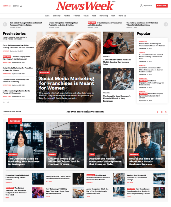NEWS / BLOGGING WEBSITES