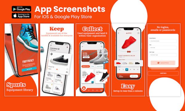 APP PUBLISING + SCREENSHOTS DESIGN