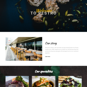 RESTAURANT / CAFE BUSINESS WEBSITES