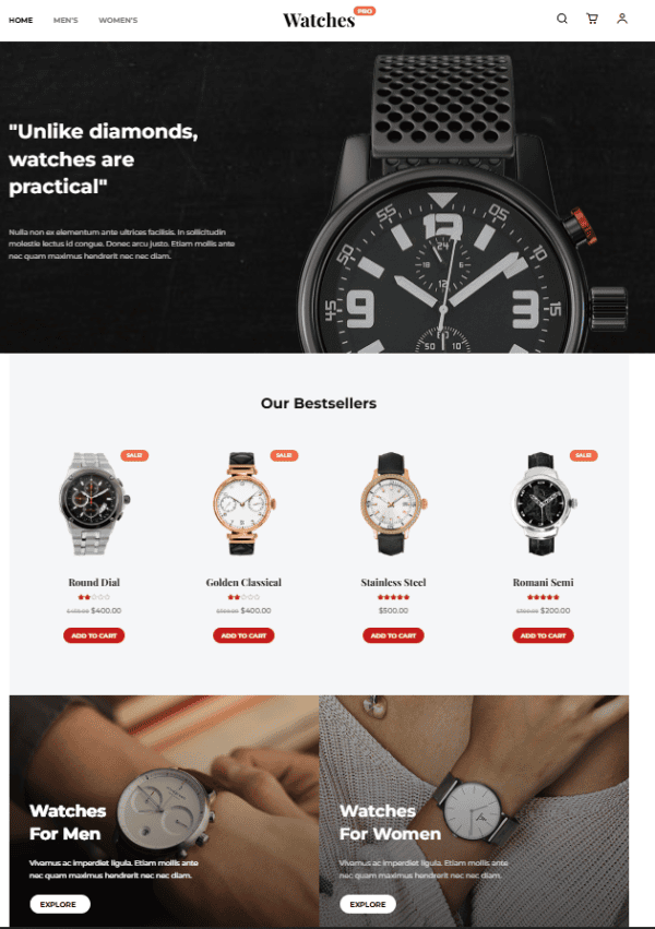 SHOP / ECOMMERCE WEBSITES